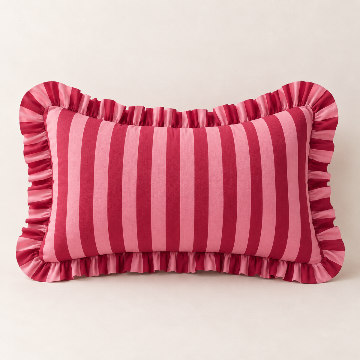 Cherry - Mini Lumbar | Block Print Cushion